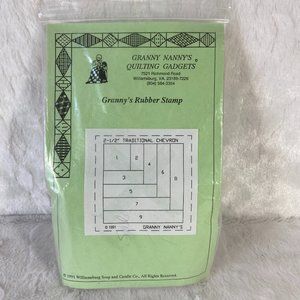Granny Nanny's Quilting Gadgets Packet of 1 Rubber Stamp Quilting from 1991 New